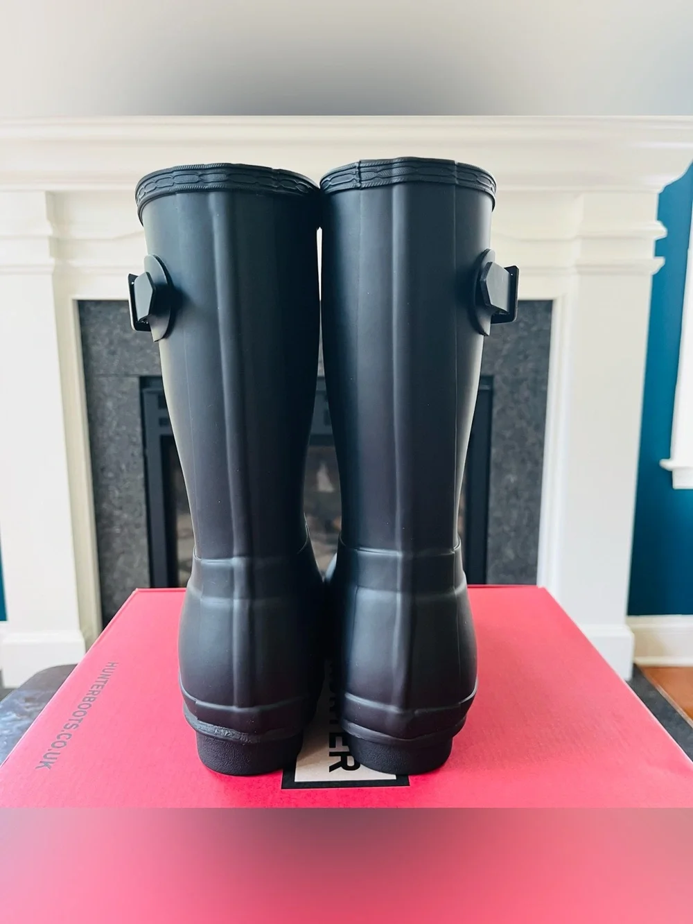 Hunter Original Short Boots Adjustable Women’s Waterproof Matte Black WFS1000RMA